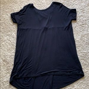Black bellamie high low shirt